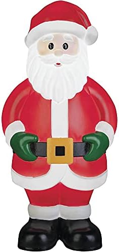 Holiday Home Lighted Blow Mold Santa Claus Sculpture Decoration