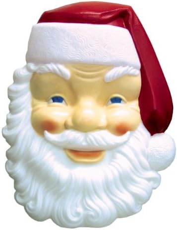 Christmas Large 3 Foot Santa Face Lighted Blow Mold Holiday Decoration