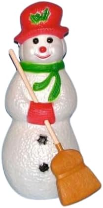 Blow Mold Snowman with Boom 22" Lighted Union